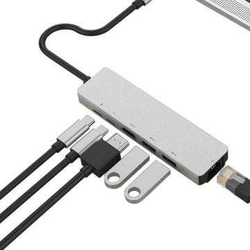 6 IN 1 USB-C to 4K HD Ethernet