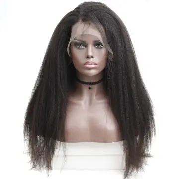 Curly Pixie Real Blonde Ombre Pre Plucked Hair Extension Wig Textured Kinky Straight  Wig Comb 13X6 Transparent Lace Wig