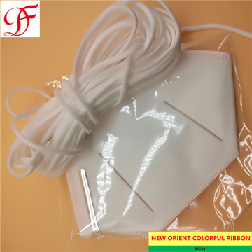 Factory 3mm 5mm Face Mask Earloop Elastic Mask Rope Earloop Kn95/N95/Respirator/Face Mask/Surgical Mask/Ffp2 Mask/3 Layers Disposable Mask/Medical Mask