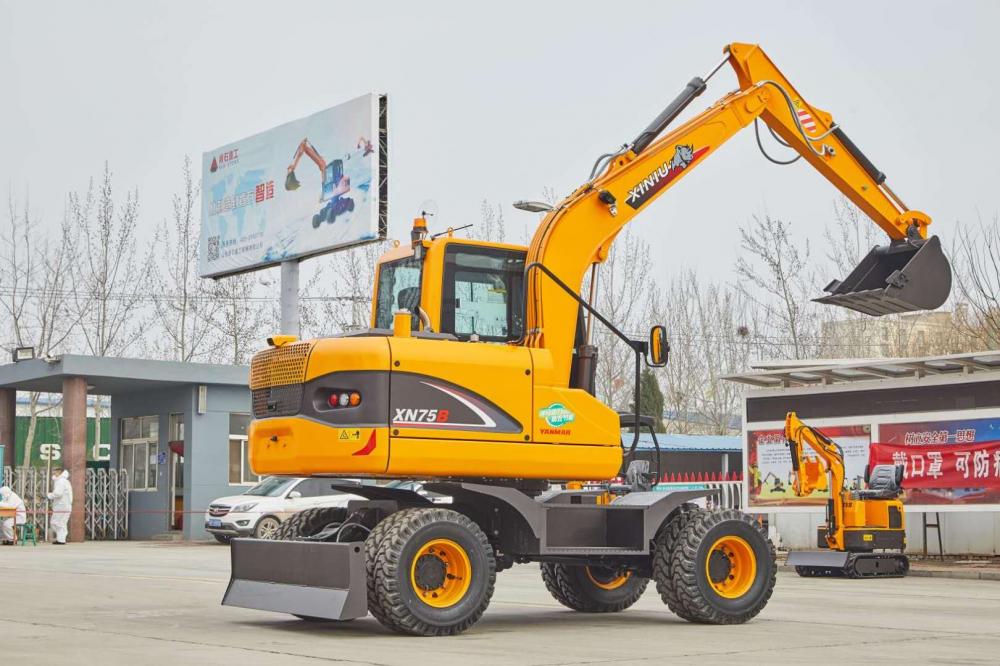 wheeled excavator