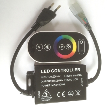 Infrared Remote Control Integrated Power Supply for 24-Key LED Strip Lights, 12V & 6A, RGB Controller