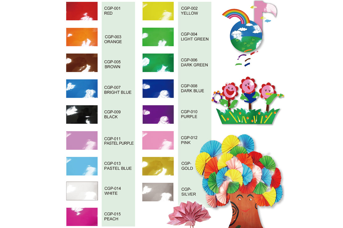Color Glossy Coated Paper and Cardboard