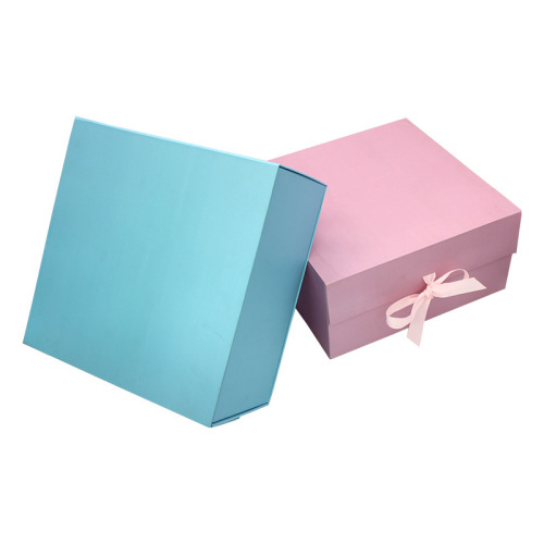 Custom Large Pink Magnetic Folding Packaging Gift Box