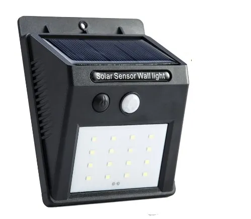 Amazon Hot Sales 16 Led Solar Wall Lamp, Bright Solar Power Outdoor LED Light No Tools Required Peel and Stick Motion Activated