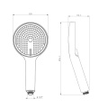 5-Function Round Rain Shower Head 10.5-Inch ABS with TPE Nozzle