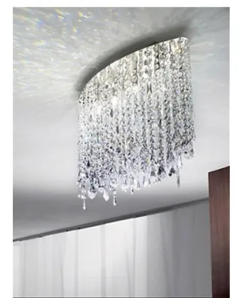 Modern crystal ceiling light