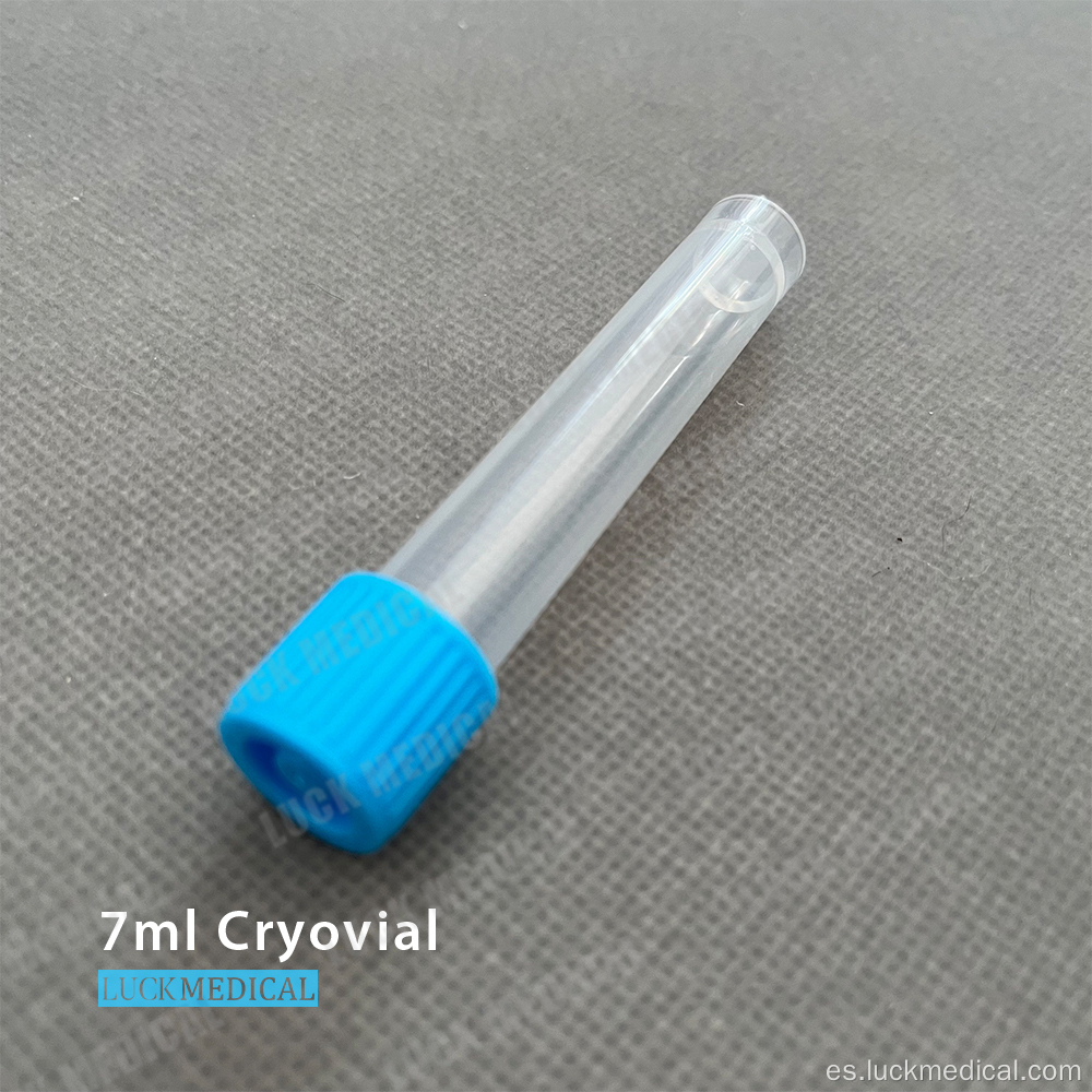 Tubo de plástico criogénico de 7 ml FDA