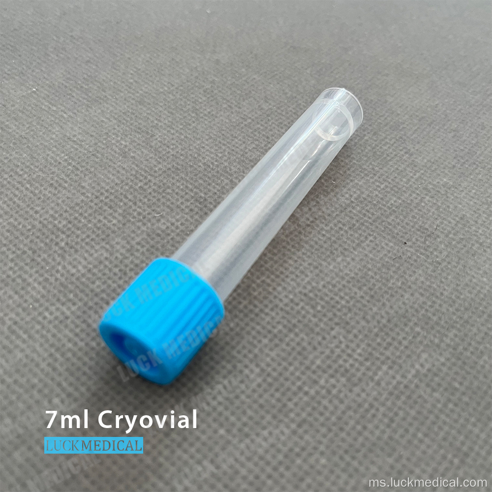 PC Plastik Cryovials 7ml Lab Gunakan FDA