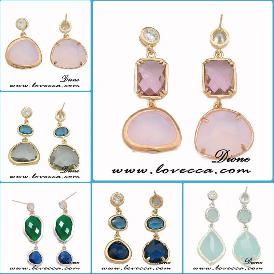 Latest Fashion Hot Sale Wedding Gift Birthstone Earrings