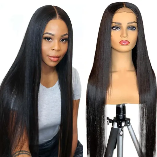 Afro Human Hair Lace Front Wigs Pre Plucked Brazilian Virgin Cuticle Aligned Hair Full HD Swiss Lace Frontal Wig Free Samples