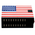 American Flag Port 20 Estação de carregamento USB múltiplo
