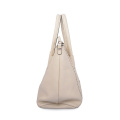 Lady Simple Cow Leather Beige Tote Shopper Bags