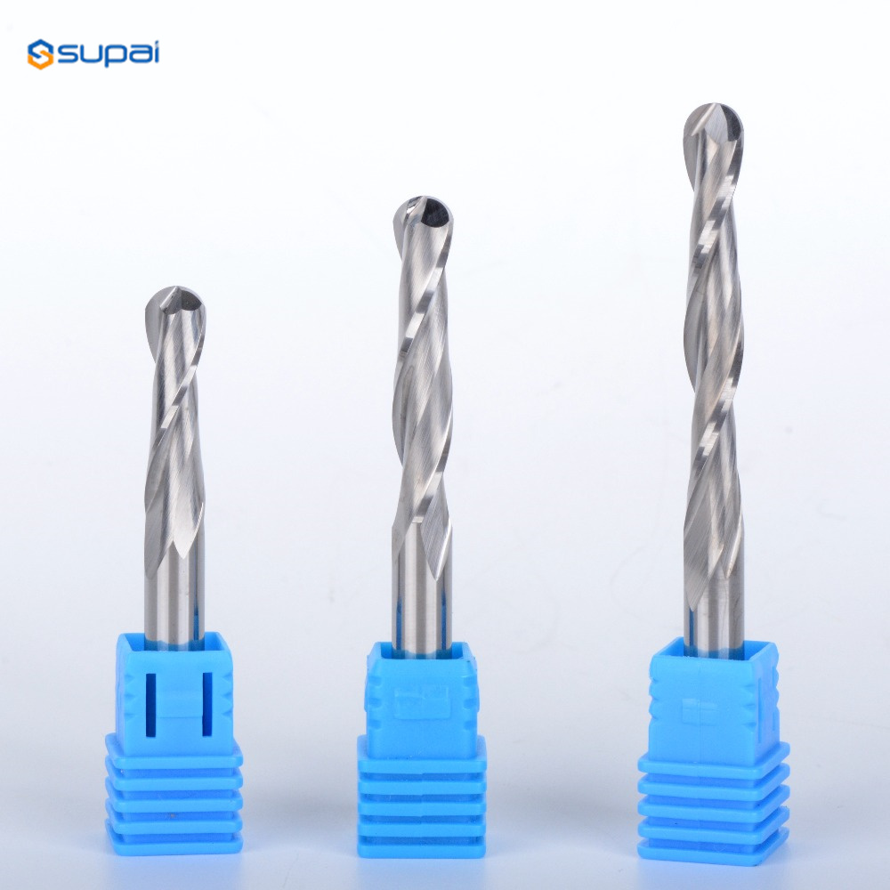 Spiral Ball Nose End Mill CNC Router Bits For Wood Tungsten Carbide Milling route tool