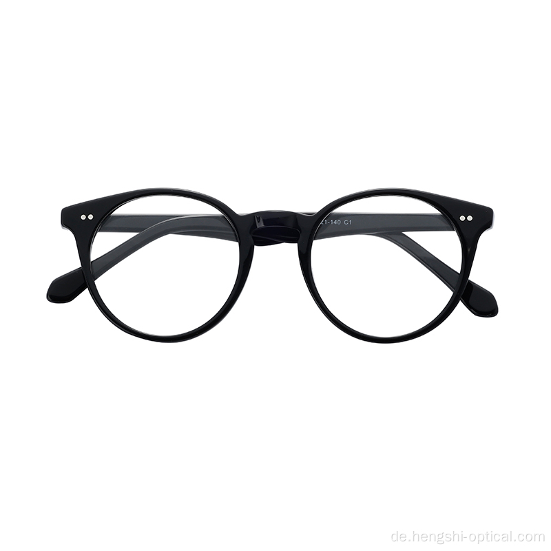 Großhandel Round Classics Acetat Brillen optische Brille Rahmen