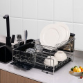 Alimentos grau 2Tier Dish Secying Rack Kitchen Organizer