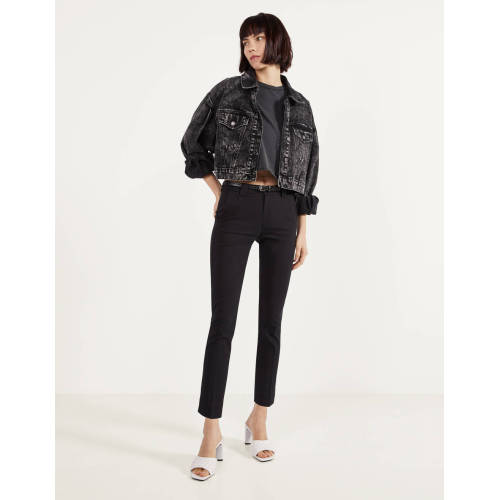 Pants Women Ladies Chino Trousers with Belt