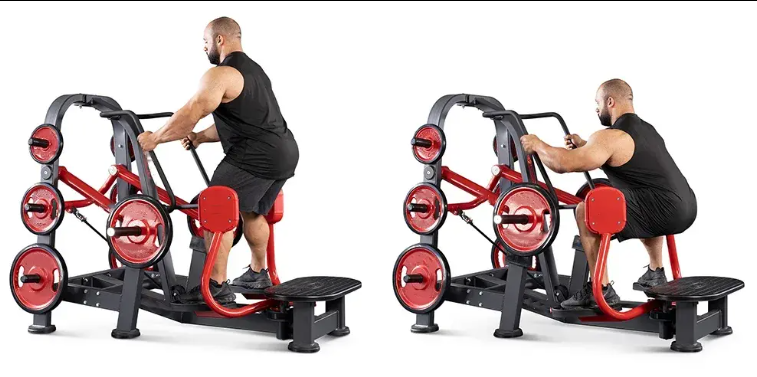 Gym Fitness Plate Loaded Standing Abductor Trainer