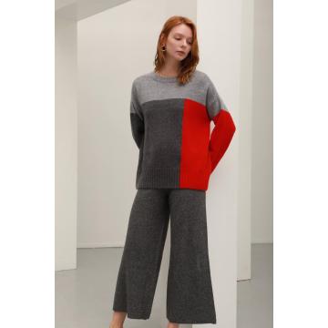 Giacca pullover donna in maglia di puro cashmere