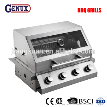 4 main burners built-in gas grills