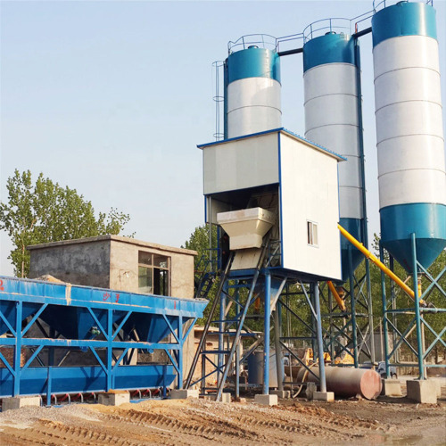 New Concrete Plant HZS75 With Self-Loading Mixer