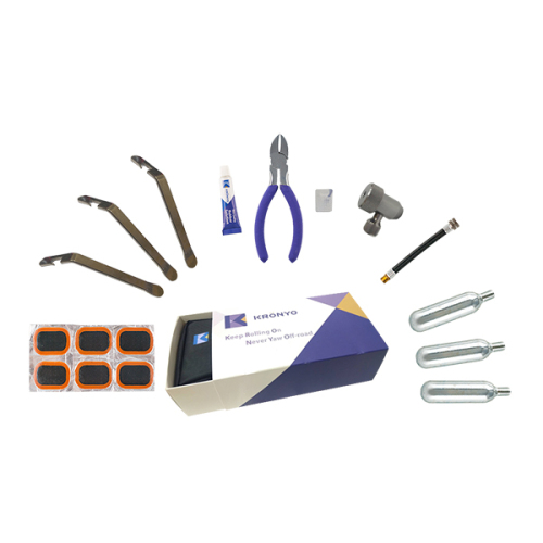 Cold Patch Kit Bag med CO2-cylinderboxpackad