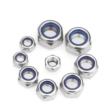High-Quality Customizable DIN 985 Galvanized Nylon Locking Hexagonal Nut for M4 to M20 Bolts