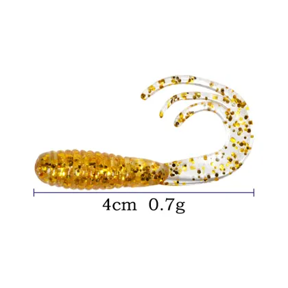 Saltwater Silicone Soft Bait Bass Grub Soft Plastic Worm Lure