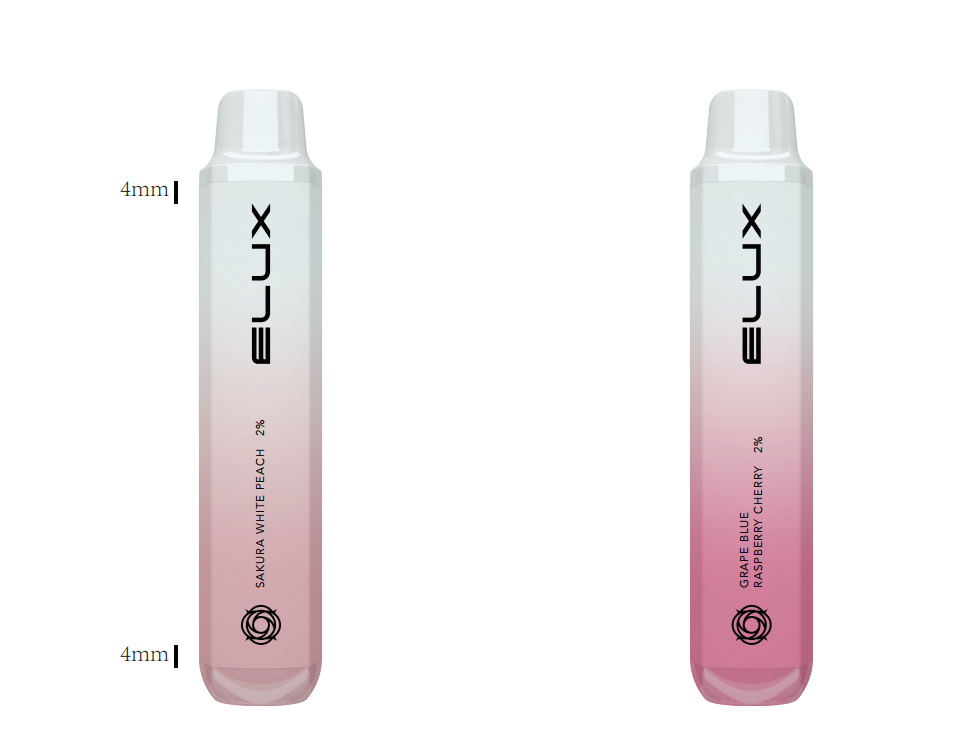 600 พัฟ 2ml elux vibe vape disposer