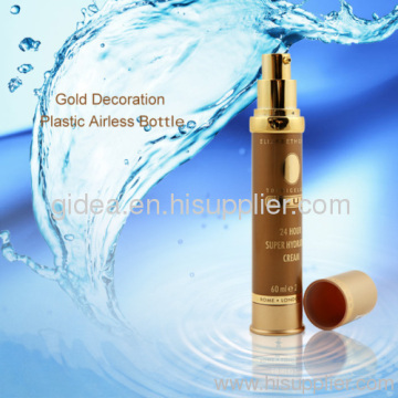 60ml Gold Airless Plastic Bottle Container 
