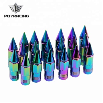 20pcs 50 mm Aluminium erweiterter Tuner mit Spike für Räder/Felgen M12X1.5 Radhalsmuttern