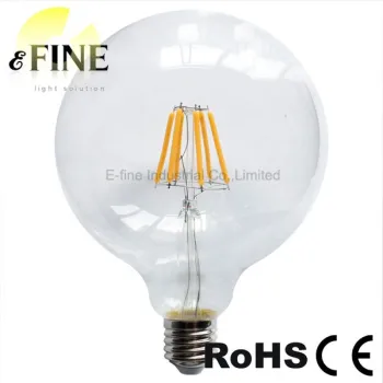 G80 G95 G125 led filament bulb 6W E27 IC RC