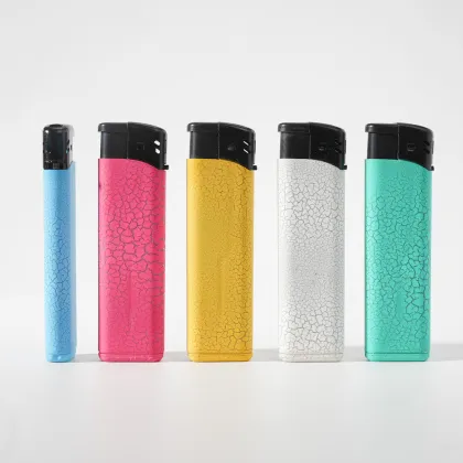 Soft Flame Cracked-Ice Pattern 5 Pack Lighters