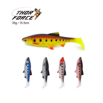 THORFORCE Eco-Friendly Soft Bait Fishing Lure 15.5cm 35g T Tail Bionic