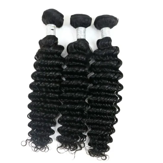 8-40 Inch Unprocessed Human Hair Weave Deep Curly Wholesale Virgin Indian Remy Hair Bundles