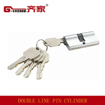 60mm double side brass cylinder round cylinder lock