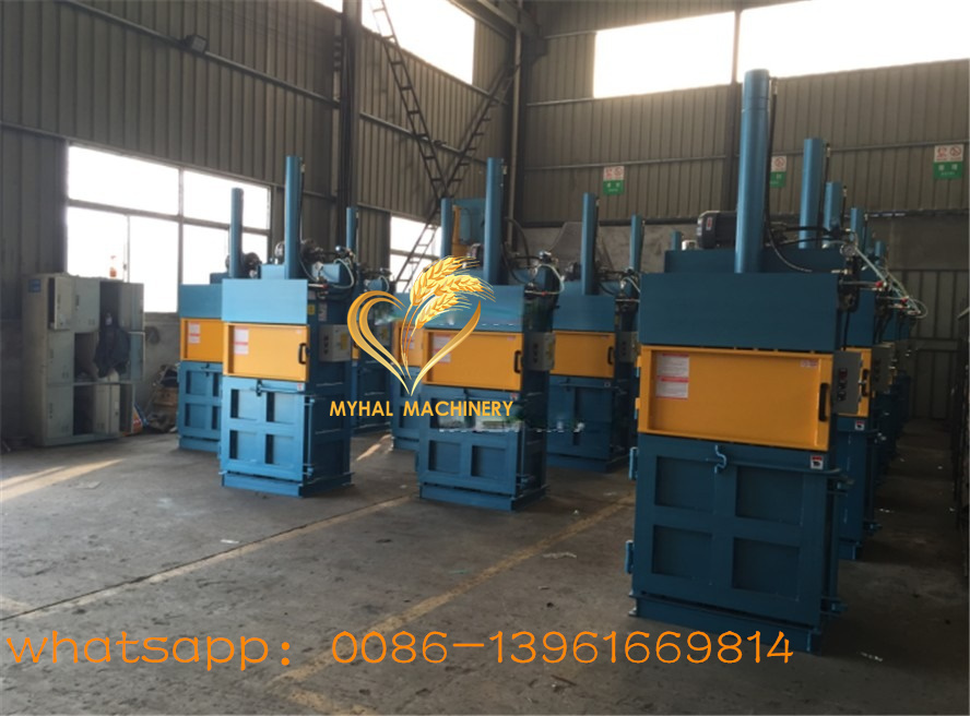 cardboard compactor hydraulic plastic baler machine