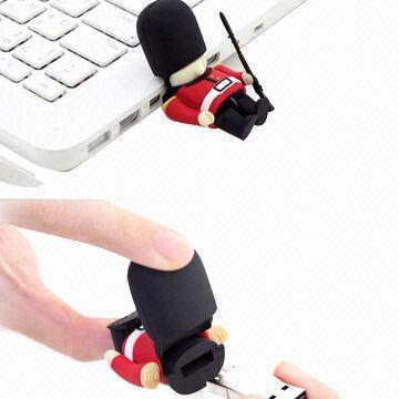 Silicone USB Case, Solid Logo, Customized Designs are Accepted, with New Mold