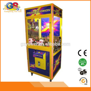 2015 GS plush crane toy vending machine claw crane machine claw crane vending machines for sale