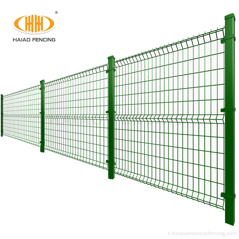 Fence a maglie di filo saldato 3D rivestito in PVC