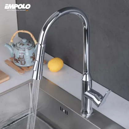 CUPC Kitchen Faucets with Pull Down Sprayer Swan Kitchen Sink Taps