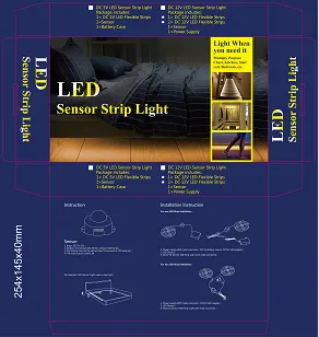 Double Bed LED Sensor Bed Light
