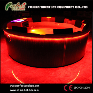 Round Outdoor SPA Hot Tub/Jacuzzi Massage Whirlpool with CE Certification