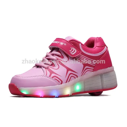 Wheels Winter Skate Shoes LED Casual Shoes Heel One Roller Shoes Kids Zapatillas Con Ruedas