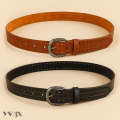 Refined Women's Perforated Belt for Modern Outfits