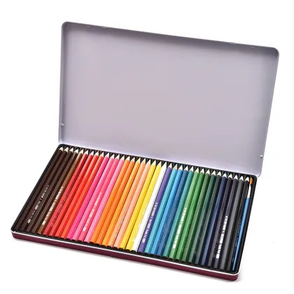 Custom Lead Wooden Pencil Water Soluble Colored Pencil Set for Artists