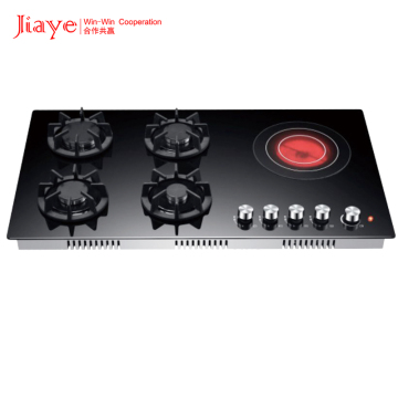 Top 5 Burner Gas Stove with CE Certification, Tempered Glass, 900mm Kitchen Cooktop