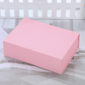 Flat lid pink blue folding gift box