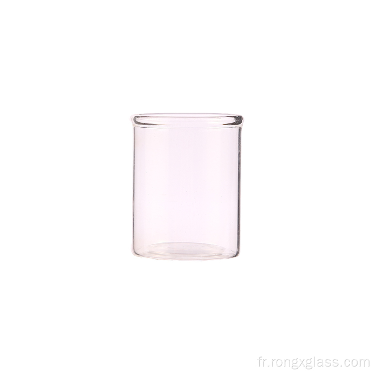 Bougeoir de bougies ronde en verre