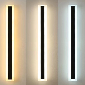 Simplicity Exterior Long Strip Outdoor Wall Sconce Light