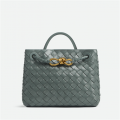 Elegant Tote Bag in Shades of Grey-Green